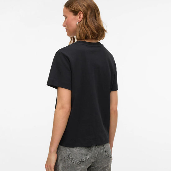 Aware T-Shirt Donna AWNAIMA Nero 10294544 Black VERO MODA 