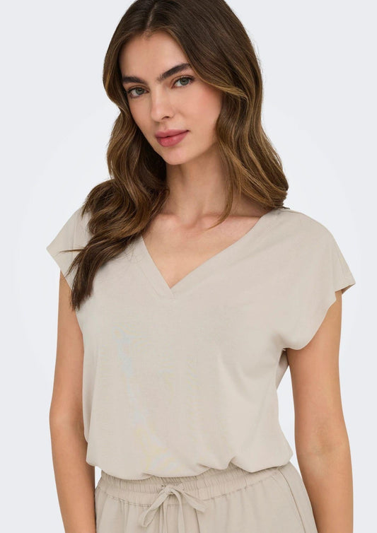 Only Top Women Free Beige