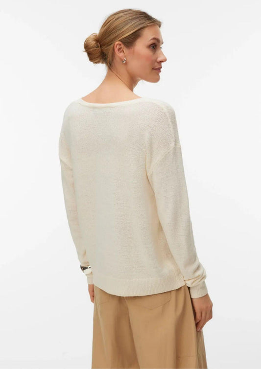Vero Moda Women's Charity Birch Grey Pullover