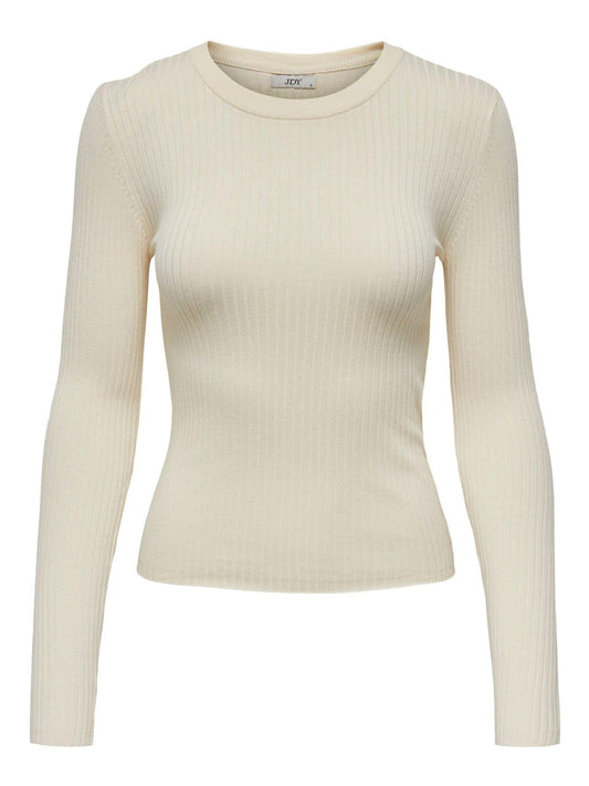 Jacqueline De Yong Women's Plum White Eggnog Sweater