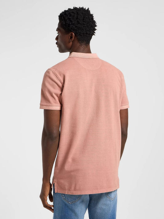 Garment Dye Polo Uomo Rosa