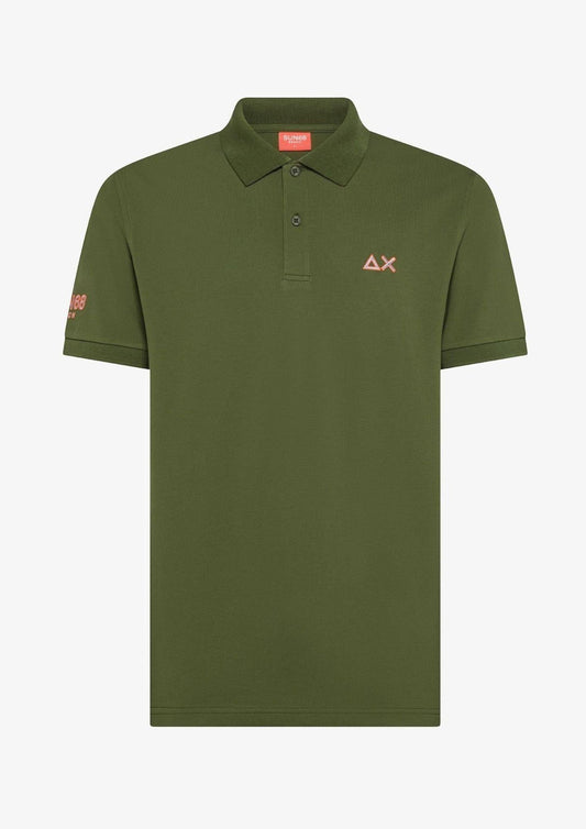 Sun68 - Men's Dark Green Polo Shirt