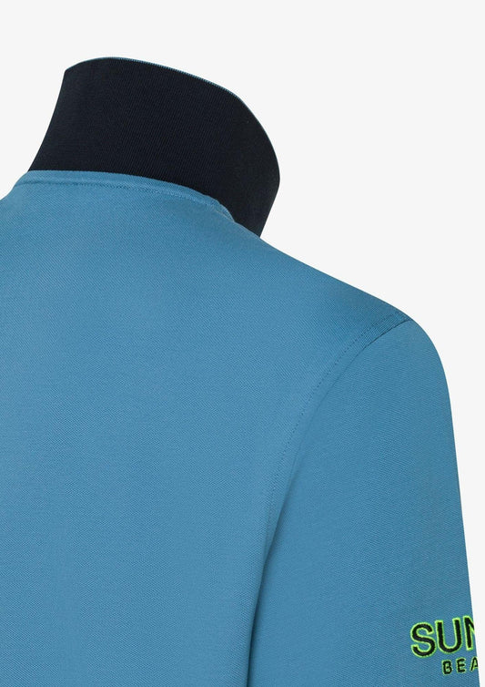 Sun68 Polo Uomo Blu Avio