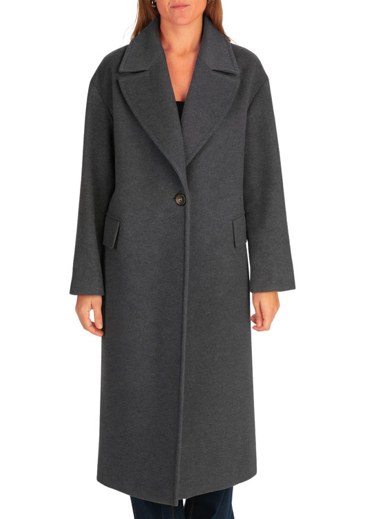 Cappotto Donna Antracite Melange