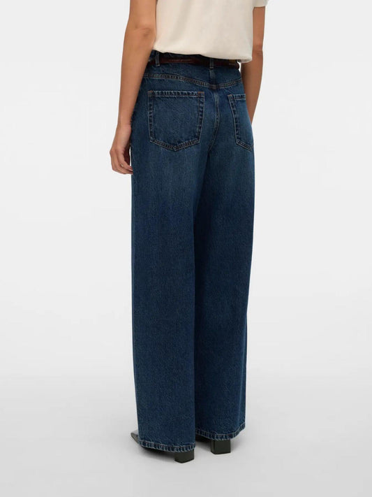 Vero Moda VMRAE Jeans Wide Fit Donna Dark Blue Denim