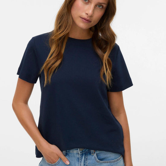 Vero Moda AWNAIMA T-Shirt Donna Dark Sapphire 10294544 Dark Sapphire VERO MODA 