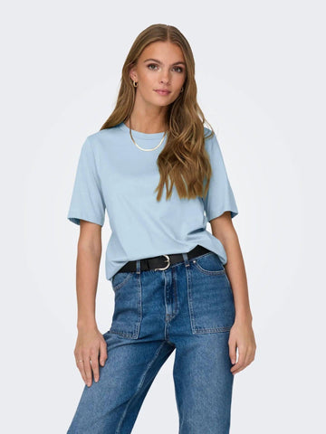 Only - T-Shirt Donna Cashmere Blue