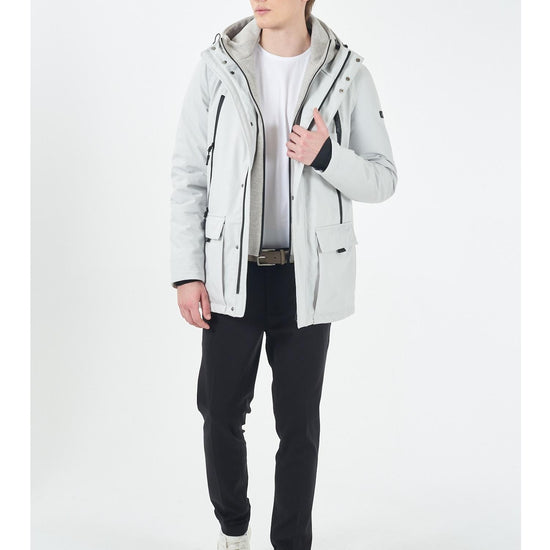 Yes Zee Cappotto con Trapuntatura interna Uomo Ghiaccio O831 B500 0124 YES ZEE 