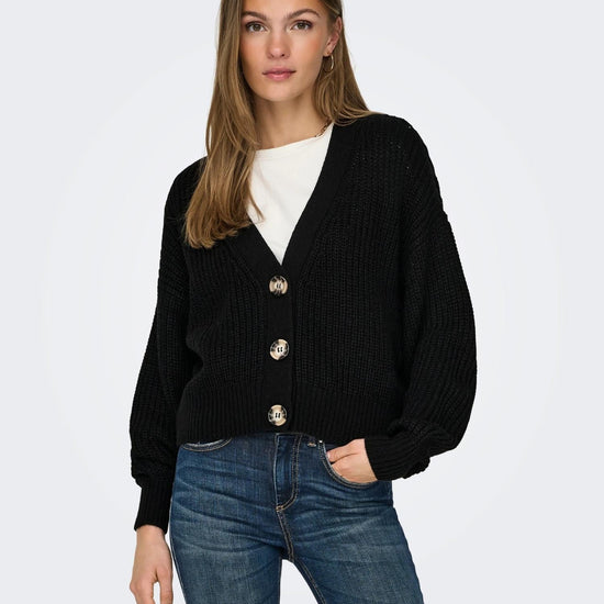 Jacqueline De Yong JDYJUSTY Cardigan Donna Nero 15200418 Black JACQUELINE DE YONG 