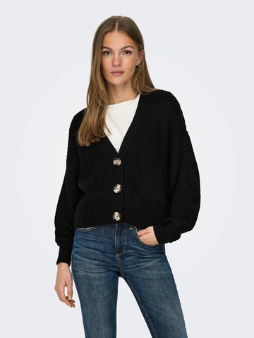 Jacqueline De Yong JDYJUSTY Cardigan Donna Nero 15200418 Black JACQUELINE DE YONG 