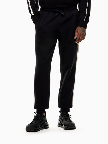 EA7 Emporio Armani Pantaloni jogger Logo Series in misto cotone Uomo Nero