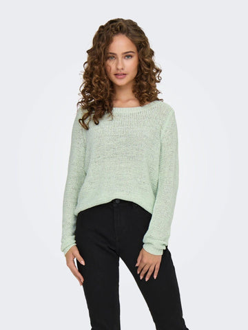 Only Maglia Donna Subtle Green Onlgeena
