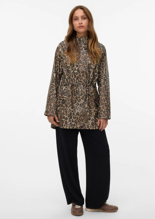 Giubbino Donna Malou Marrone Animalier