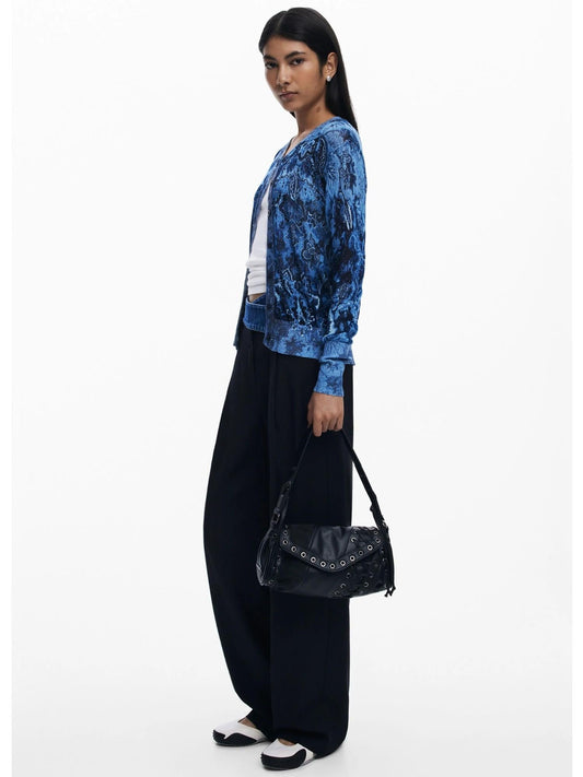 Desigual Borsa effetto pelle patch media Donna Nero
