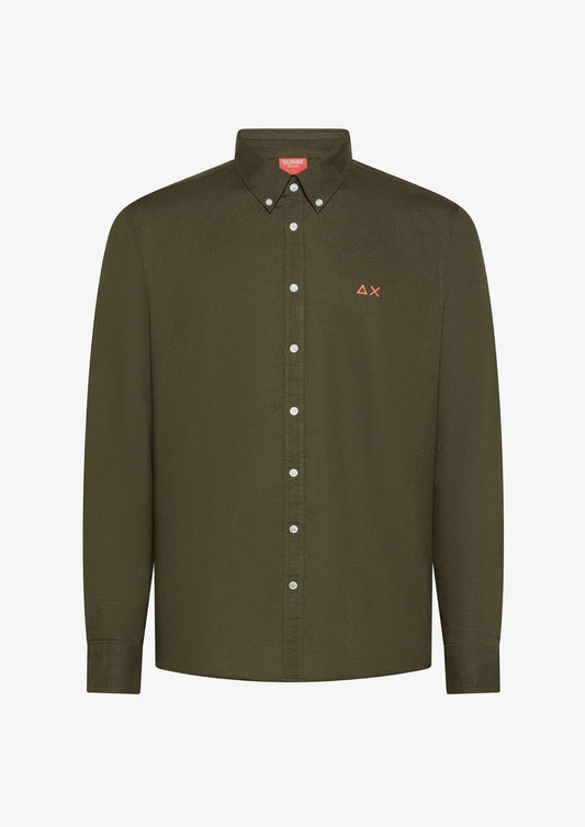 Sun68 - Camicia Uomo Verde Scuro