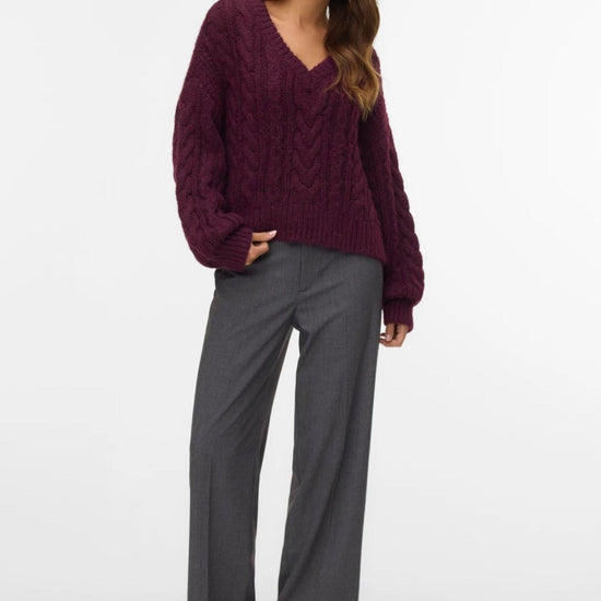 Vero Moda Pantalone Donna Texas Grigio 10334103 Dark Grey Melange VERO MODA 