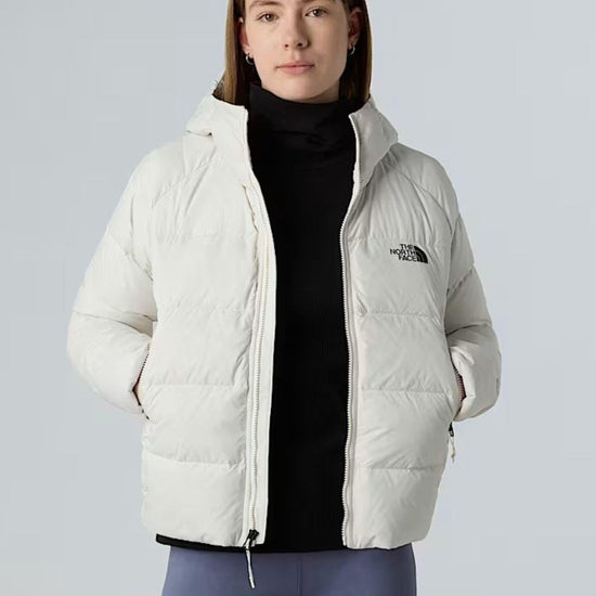 The North Face Giacca in Piumino con Cappuccio Donna Hyalite White Dune NF0A8E75 QLI THE NORTH FACE 