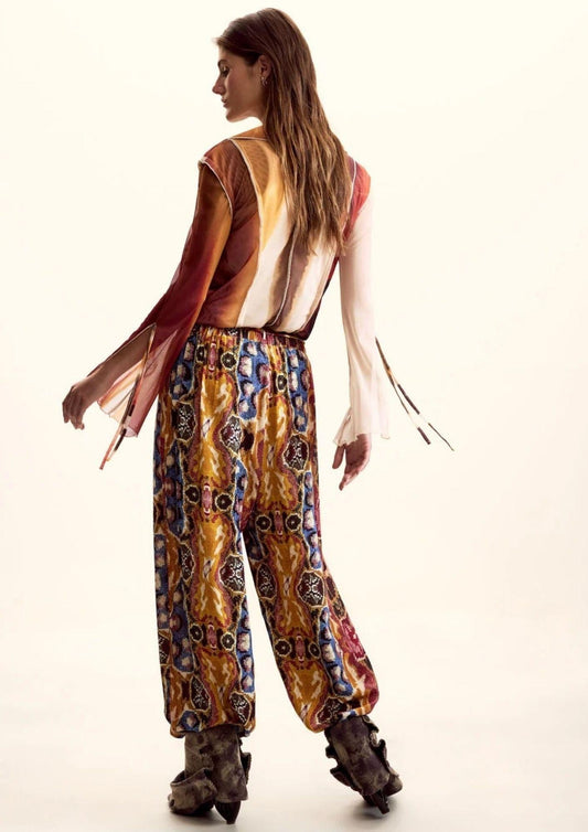 Desigual - Women's Pantbeattle Palazzolacoix Trousers Multicolor