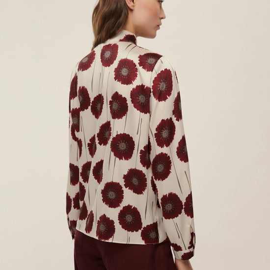 Emme Marella Blusa in twill stampato Fulvia Donna Panna 2525116141200 006 EMME MARELLA 