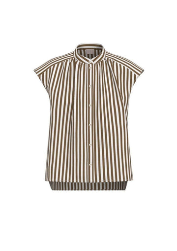 Emme Marella - Camicia Donna saio Ecrù e Cammello