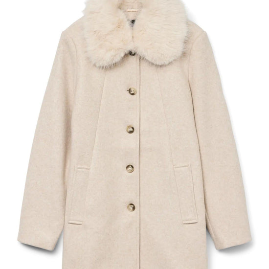Vero Moda Giacca Invernale Donna Autumn Beige 10331559 Oatmeal MELANGE VERO MODA 