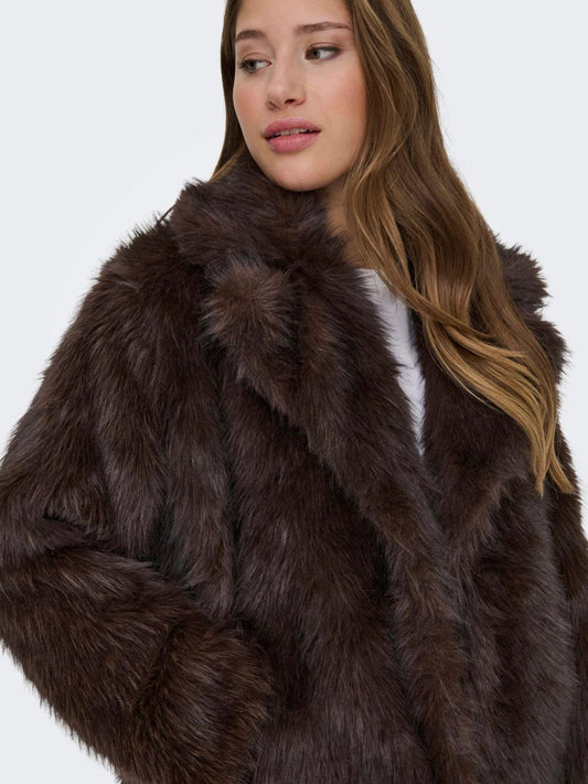 Only Cappotto Donna Dawn Marrone