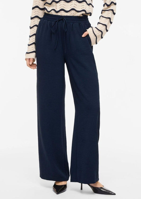 Vila Women's Vijosa Navy Blue Trousers