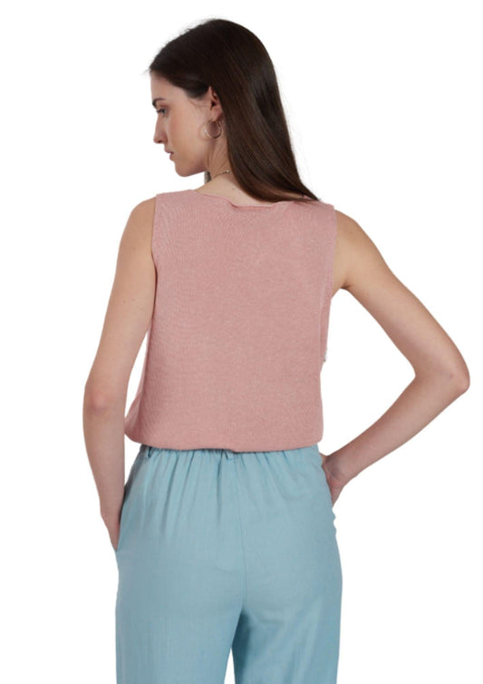 Sì Zee Canotta Donna Rosa