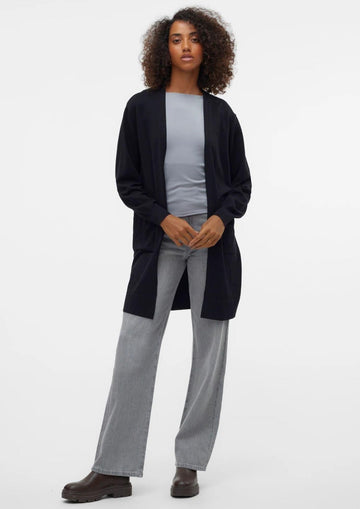 Vero Moda Women's Long Cardigan Silje Black