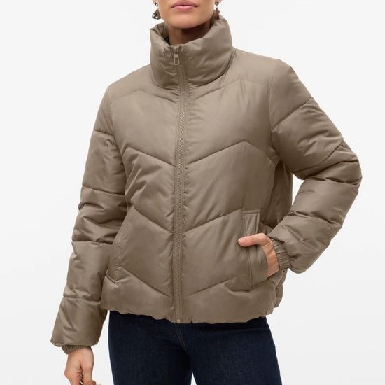 Vero Moda Giacca Invernale Donna Ligario Beige 10309844 Silver Mink VERO MODA 