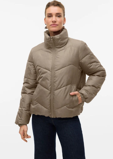 Vero Moda Giacca Invernale Donna Ligario Beige 10309844 Silver Mink VERO MODA 