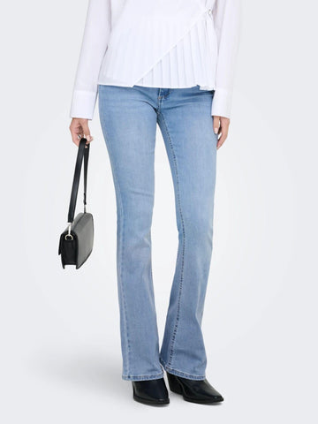 Only Jeans Donna Light Blue Flared Fit Onlblush