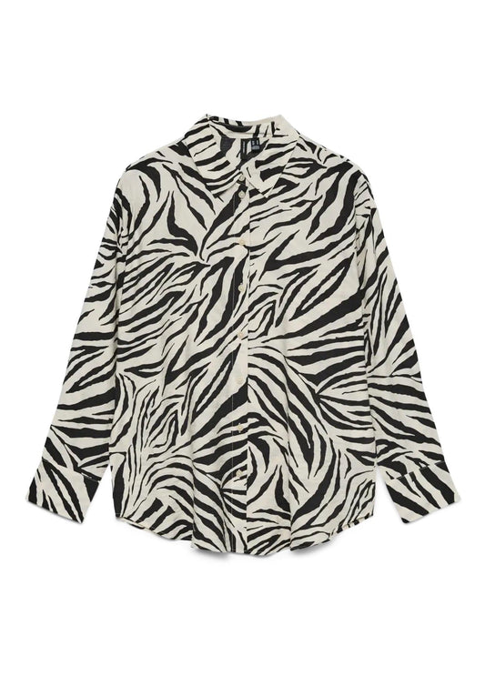 Vero Moda - Camicia Donna Josie Grigio Pomice Stampa Bea