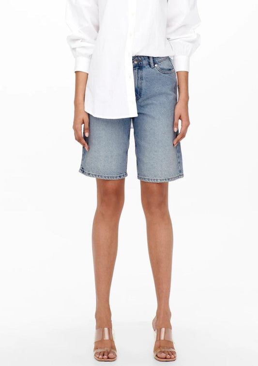 Only - Bermuda Donna Sonny Light Blu Denim