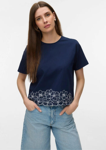 Vero Moda - T-Shirt Donna Noah Blu Navy