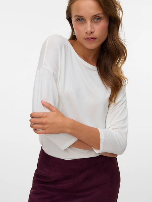 Vero Moda T-Shirt Donna Bianco Vmava