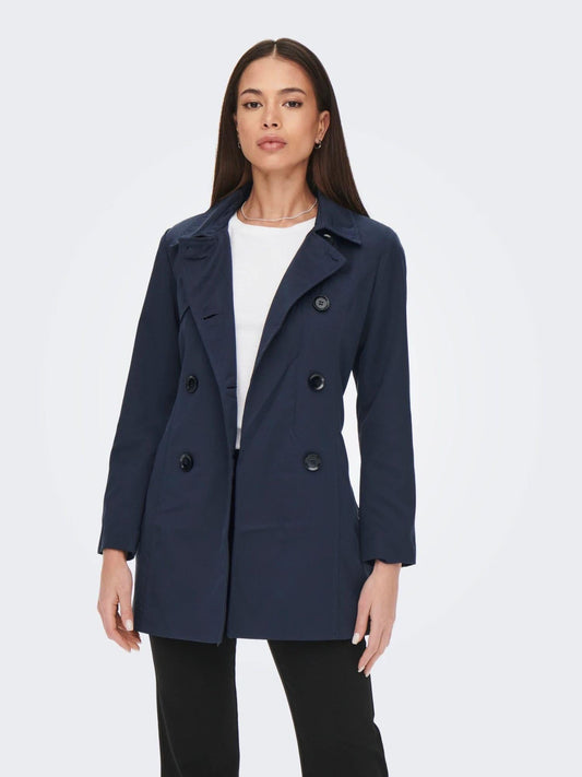 Only - Women's Trench Coat Night Sky Valerie