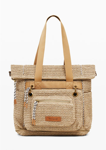 Zaino Donna Voyager Beige Rafia