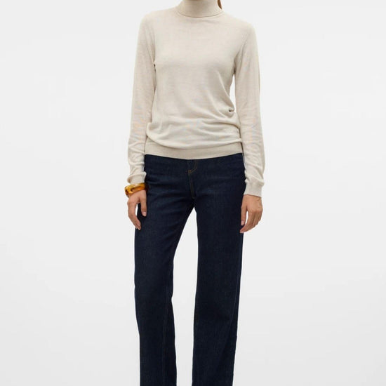Vero Moda Maglione Donna Iris Beige Chiaro 10320450 Birch W. MELANGE VERO MODA 