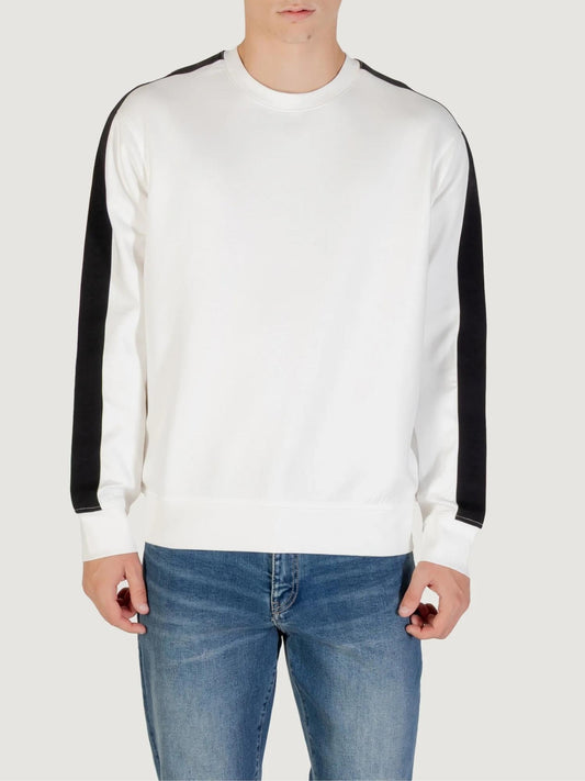 Felpa Uomo Girocollo Bianco