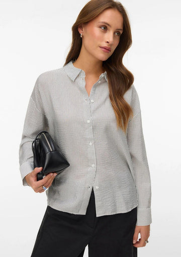 Vero Moda Camicia Donna Kaja Bianca Righe Nere