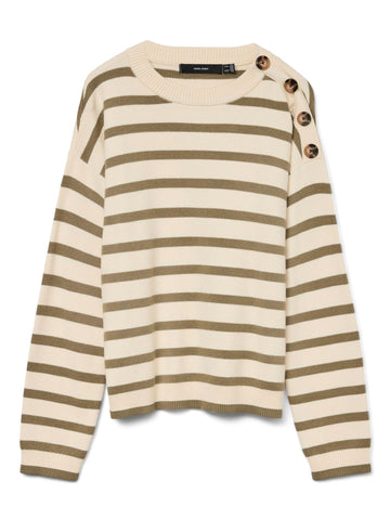 Vero Moda Maglione Donna Saba Birch Mermaid
