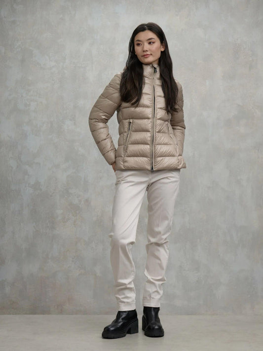 Blauer Giacca invernale Caroll Donna Beige interno rosso