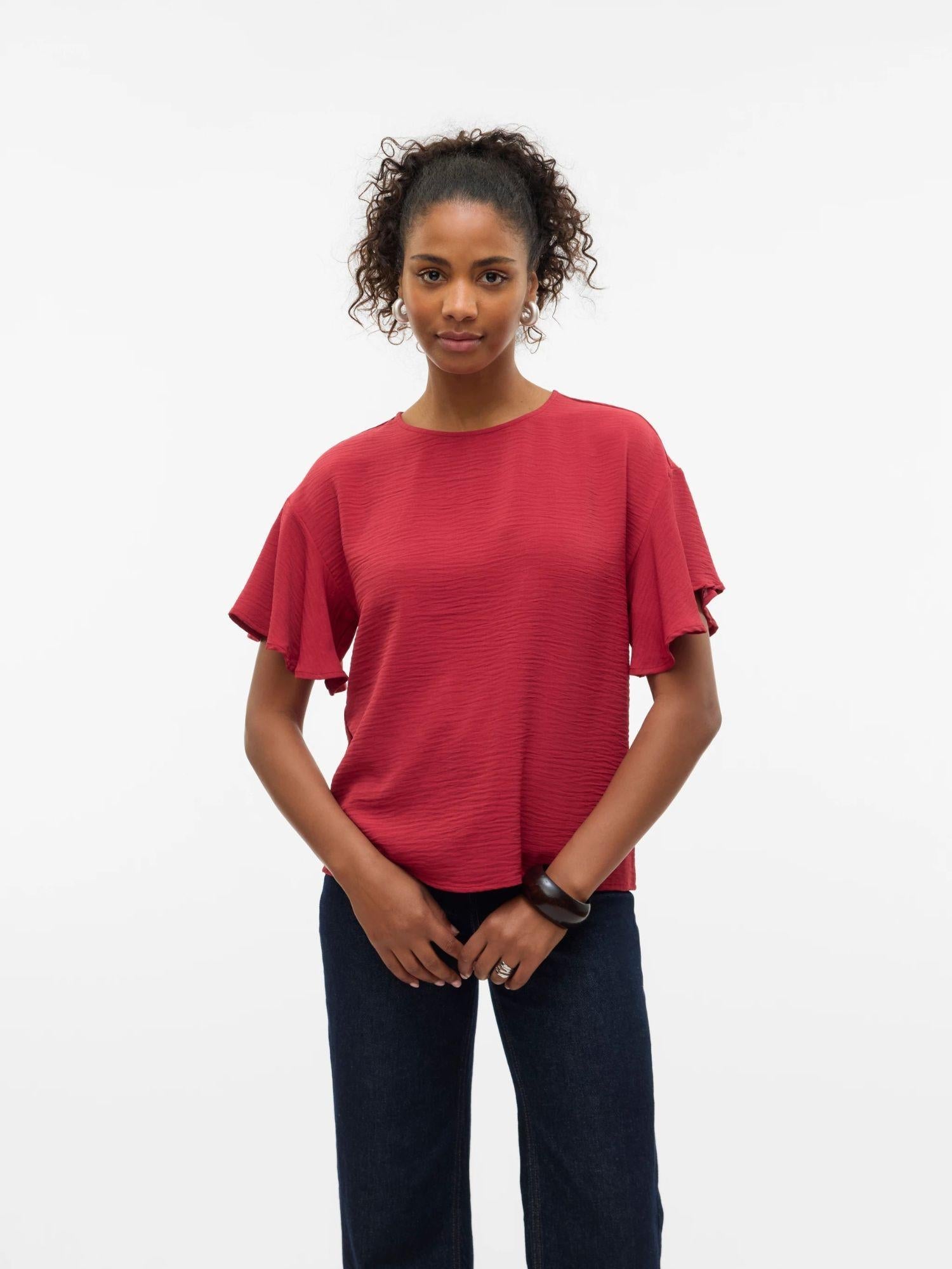 Vero Moda Top Donna VMALVA Karanda Red 10329456 Karanda Red VERO MODA 