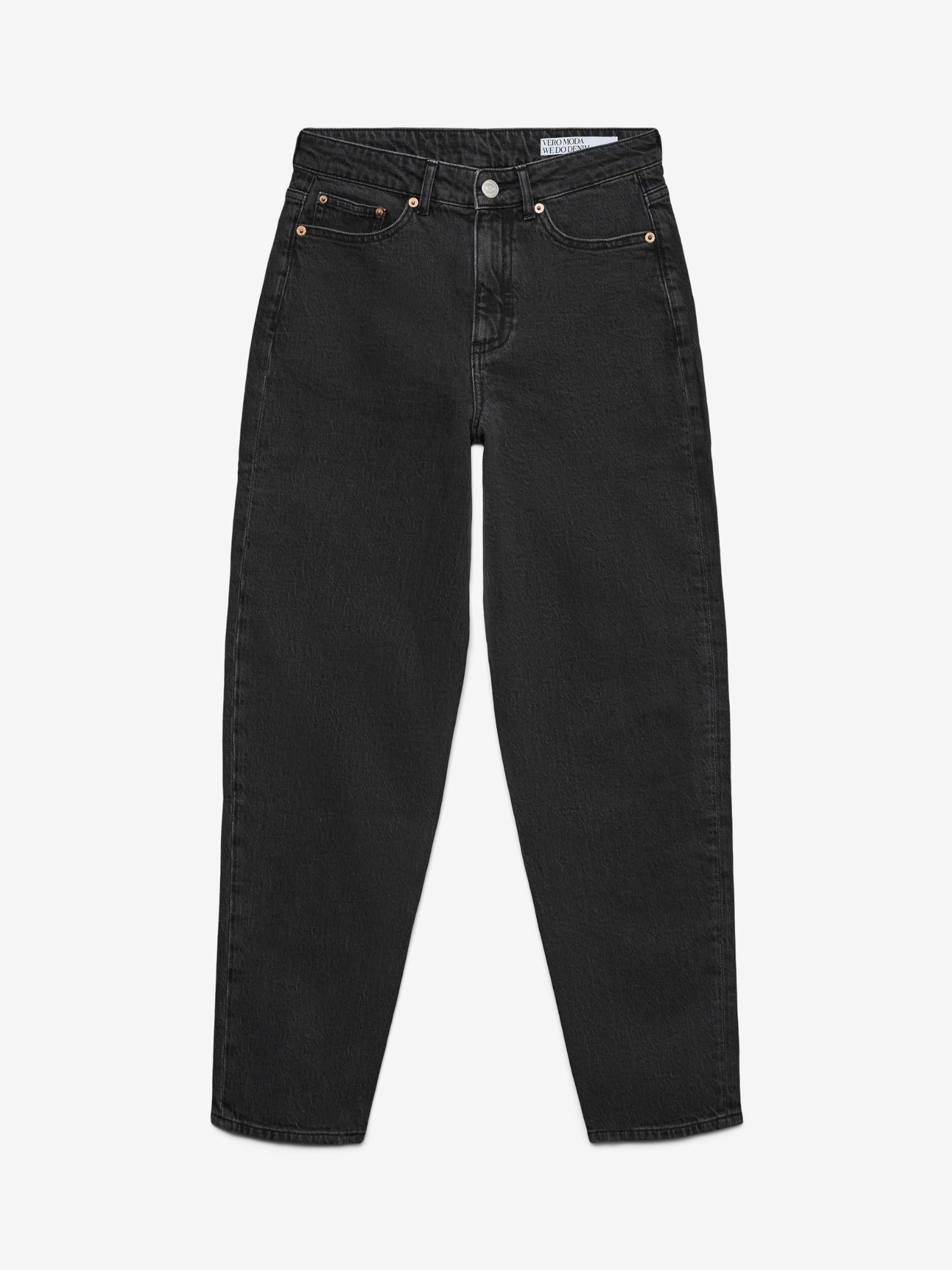 Vero Moda VMTESSA Vita alta Mom Fit Jeans Donna Dark Grey Denim 10302983 Dark Grey Denim VERO MODA 