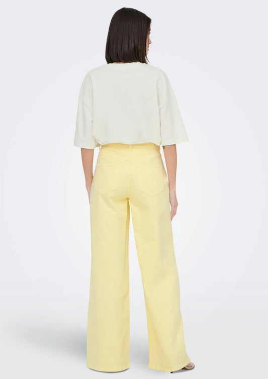Jacqueline De Yong - Women's Double Cream Trousers