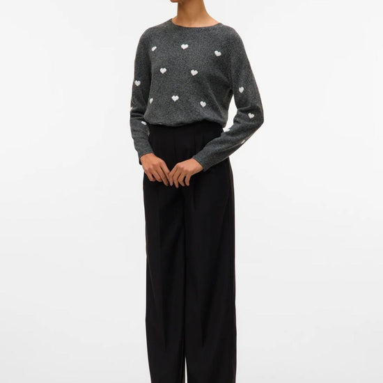 Vero Moda Pullover Donna Doffy Grigio Scuro 10330790 Dark Grey Melange VERO MODA 