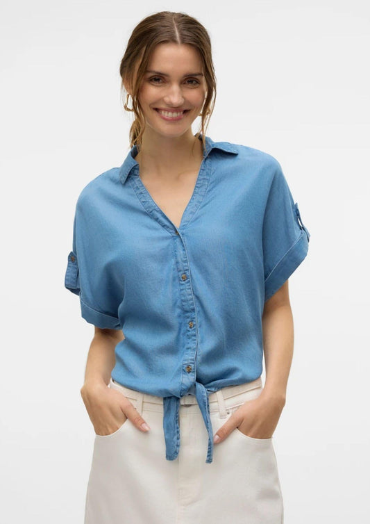 Camicia Donna Denim Blu Medio