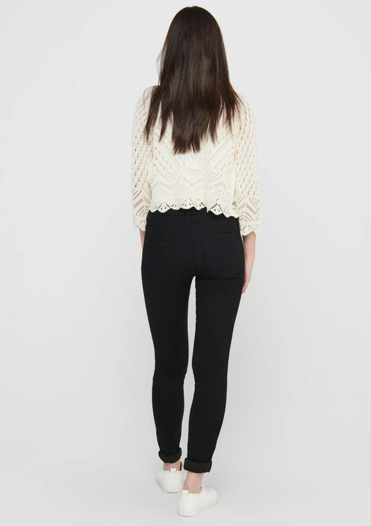 Jacqueline De Yong - Women's Sun Cardigan White Tapioca