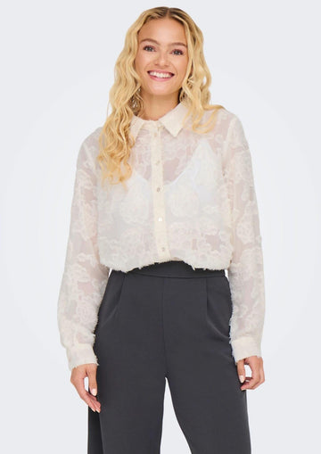 Jacqueline De Yong Maya Women's White Shirt